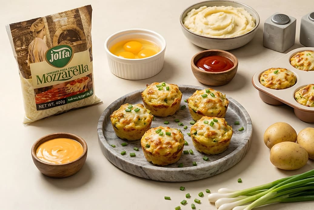 مافین سیب زمینی پنیری 1