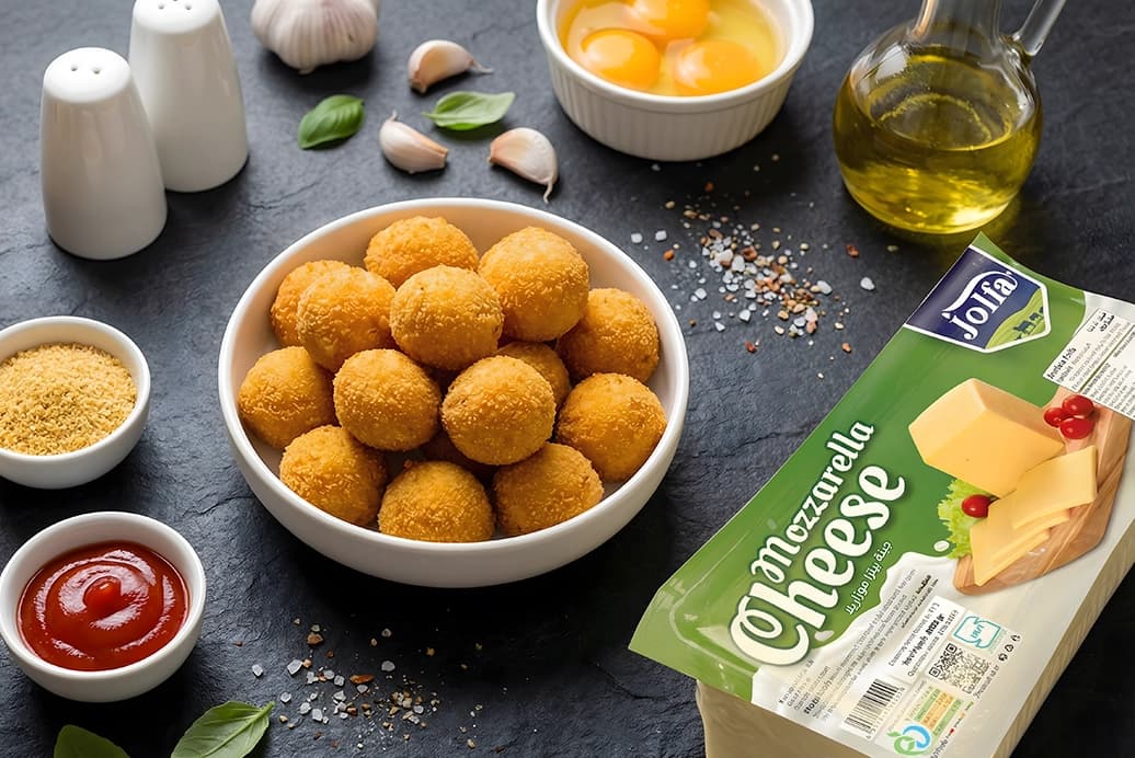 توپک سیب زمینی با پنیر موزارلا 1