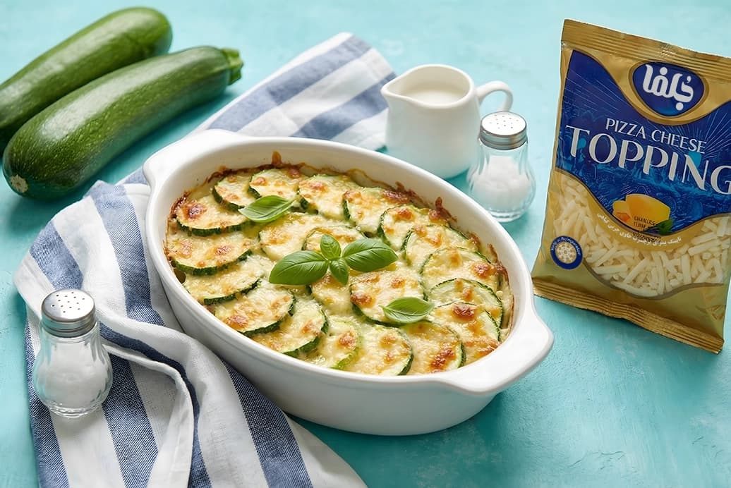 Zucchini Gratin with Topping Cheese 1
