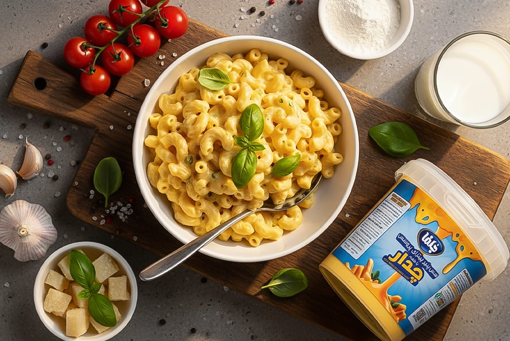 مک اند چیز خانگی با بافت کرمی و نرم